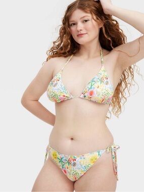 Roller Rabbit NWT 2 Piece Reversible Colorful Bikini- Vacation/Star Geo